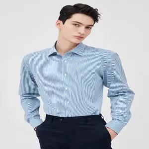[듀퐁셔츠]스트라이프 954 컴포터블 셔츠 블루 SE5SM22LS954SBU