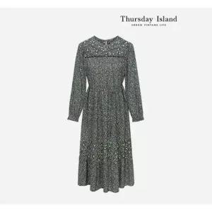 [써스데이아일랜드][Thursday Island] 패턴 믹스 롱 원피스 (T236MOP544W)