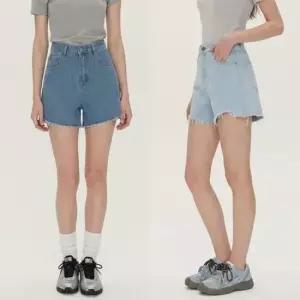 여성반바지 여름 데님 쇼츠 핫팬츠 연청 하이웨스트