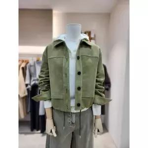 품절임박 아이잗바바 칼라넥 스트링 디테일 스웨이드 자켓 BSRB3LT261MT 2749858