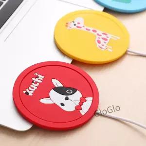 귀여운 캐릭터 5V USB 워머 실리콘 히터 우유 차 커피 머그컵 따뜻한 매트 주방용품 최신 상품
