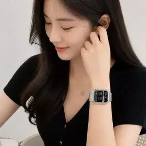 [RIZPICK]메탈 스트랩 밴드 4컬러 루프 체인 10 9 8 7 6 5 se2 울트라 스마트워치