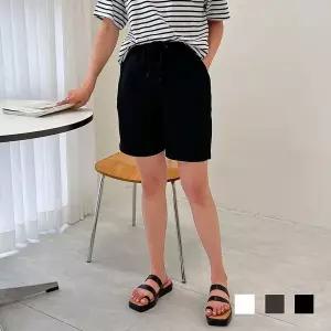 [하프클럽/]검정 핫팬츠 레깅스 밴딩팬츠 데님 기본 여름