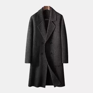 [하프클럽/이카룩]IKALOOK 남성 고퀄리티 헤링본 오버핏 더블 울코트 BCO102