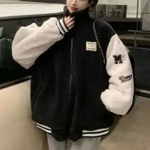 [비케이엠66]모던 여성 자수 레터링 야구점퍼 LK-J022