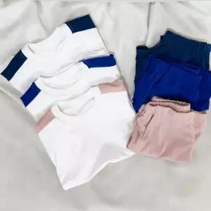 상 유아 티셔츠 유치원 단체 팬츠 어린이집 실내 밴딩 반팔 아동 어린이 바지 남아 반바지 여아 여름 키즈