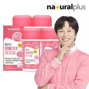 어린이 알티지 오메가3 츄어블 오렌지맛 4통(120일분) + NP 비타C 구미