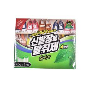 [기타]원룸살림 신발장용 탈취제 4P 숲속 현관용탈취제 신발냄새제거