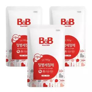 젖병세정제 거품형 리필 400mlX3개 유아식기 비앤비