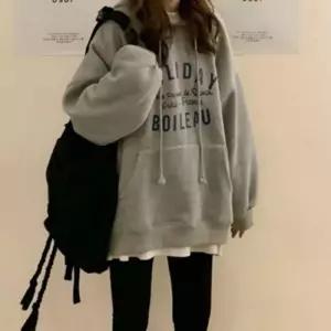 ONM 여성 오버핏 캐주얼 레터링 후드티 티셔츠 맨투맨