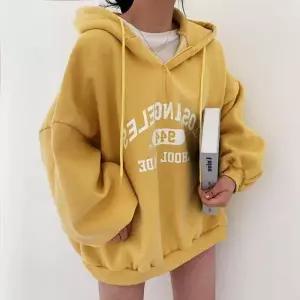 ONM 프린팅 반집업 여성 후드티 레터링 캐주얼