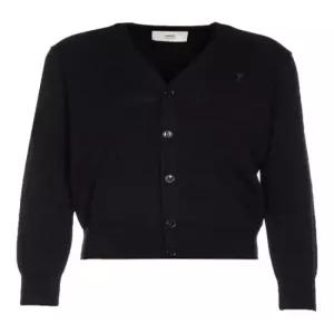 26SS 아미 ADC 울 V넥 가디건 HKC361 001 009 BLACK DOM