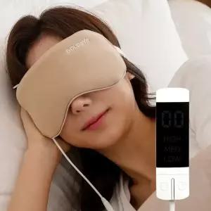 [T쇼페]비타그램 눈찜질 온열스팀 수면안대 눈마사지기 VG-1002 골드아이 베이지 USB 온열안대