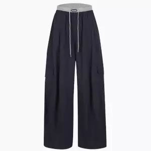 [에고이스트][BLUE LABEL] 허리 배색 나일론 카고 팬츠 ES2OPT17