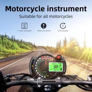 12V 바이크 오토바이 속도계 0-14000 rpm 타코미터 혼다 스즈키 야마하 호환 가와사키 7 색 LCD 디지털 모