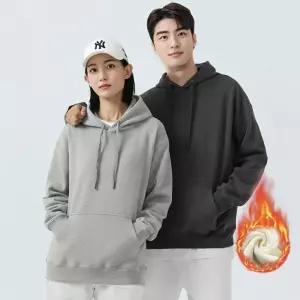 남자 겨울 루즈핏 여자 기모 후드집업 티셔츠 긴팔 무지 후드티 맨투맨