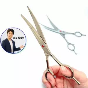 지금 필요한 이발 가위 미용 커브 강아 애견가위