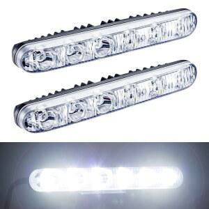 이진성 오토 2PCS 장착 6LED 고출력 LED 주간 주행등 범용 자동차 안개등