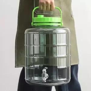 수도꼭지 숨쉬는 매실청 유리 5L-15L 효소병