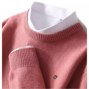 반팔 니트 티 여름 핫 캐시미어 혼합 스웨터 오 넥 풀오버 남자 남성 셔츠 Korean Homme Hiver Tops casaco