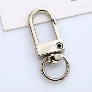 3.3cm 회전 D자 고리 키링 부자재 50개 한세트 쇠고리 버클 키체인 굿즈 꾸미기