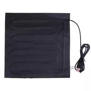 USB 22x22cm 5V 애완동물 워머 히팅 패드 전기 히터 겨울 따뜻한 카펫 탄소 섬유 손난로