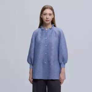 플리츠미 물결 지그재그 프릴 재킷 PPJKM026004