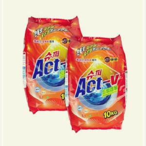 슈퍼액트 가루세제 10kg 2개입 모든세탁기겸용