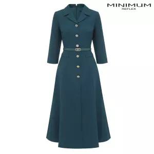 [미니멈]카라 7부 소매 플레어 원피스 M1BGWO3950-FP