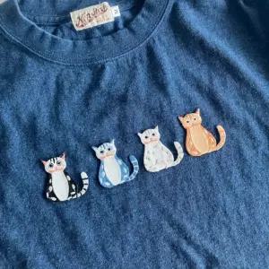 열접착와펜 도도고양이 자수와 9종세트 식옷와 패치 의류스티커 수선 테이프 리폼 와펜 와팬