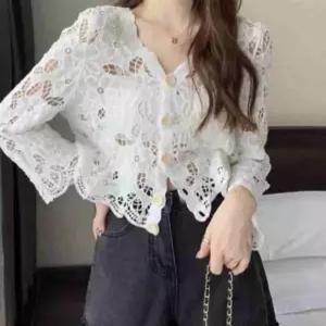완스토어 플라워 크로셰 가디건 여성가디건