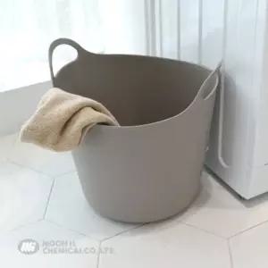 세탁함 빨래통 접이식 소프트 W 말랑소재 라인패턴