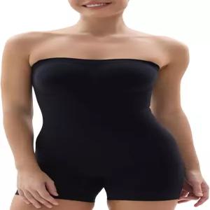 여성용 샤퍼엑스 스트랩리스 숏티 바디수트 탈부착 가능한 있는 매끄러운 스컬프트 셰이퍼