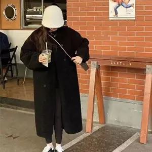 [셀러허브 패션][D더블유] 캐주얼 여성 양털 퍼 소프트 뽀글이 코트 (11691103)