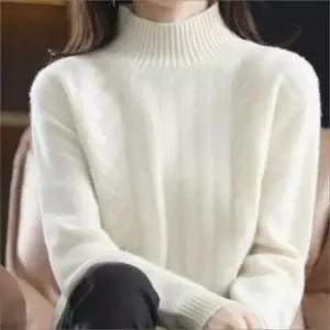 친절한탄씨 반폴라 니트 꽈배기 티셔츠 보온 겨울 홈웨어 6컬러 스판티셔츠 골지니트 슬림티셔츠
