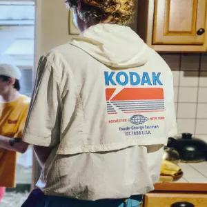 코닥 KODAK 브리즈팝 쿨 반팔 후드 아노락 IVORY K6223RWTU1IVR 390620