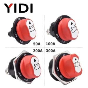 50A 100A 자동차 배터리 분리 차단 킬 스위치 12V DC 전원 절연체 바이크 오토바이 보트 액세서리