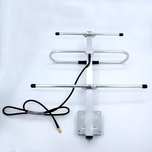 433Mhz 실외 지향성 3유닛 Yagi 안테나 고이득 6dBi 1M 케이블 외부 나사 내부 구멍이 있는 휴대용 워키토