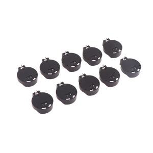 10PCS 환경 보호 재료 CR2032 코인 셀 배터리 홀더 케이스 블랙 버튼 소켓
