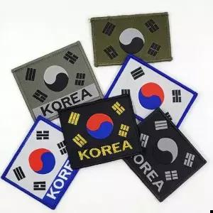 ROKA 밀리터리 대한민국 태극기 자수 와펜