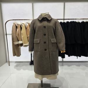 소진임박 씨씨콜렉트 헤링본 싱글 롱 코트 E254MSH159