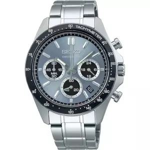 SEIKO 세이코 1/5초 크로노그래프 쿼츠 남성용 손목시계 SBTR027 블루그레이 메탈릭