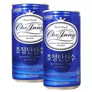 초정 탄산수 플레인 190ml 30캔 음료수 탄산 음료