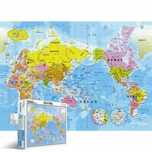 퍼즐갤러리 세계지도 한글판 1000피스/직소퍼즐/교육/PL1134