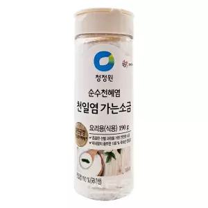 순수천혜염 천일염 가는소금(용기) 190g 청정원