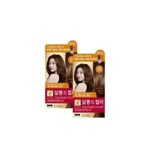 엘라스틴 살롱드컬러 염색약 자연갈색x2개