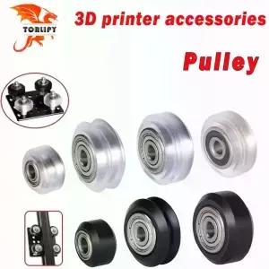도르래 부품 5mm 휠 V 슬롯 볼 베어링 625RS 625ZZ 3D 프린터 CNC 투명 폴리카보네이트 오픈빌드