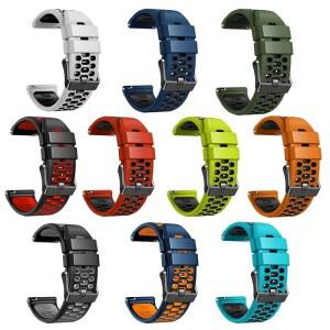 Suunto 9 Baro 7 D5 스파르탄 스포츠 손목 HR 스마트 시계 밴드 통기성 팔찌 용 24mm 실리콘 스트랩