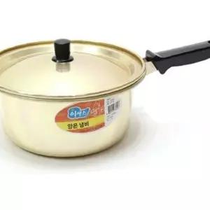 마리빙 찌게 양은 노란냄비 편수 라면 한손 22cm 소스 대성