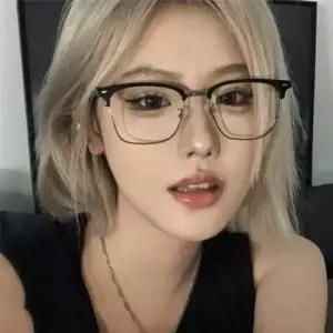 안경룩 블루라이트안경 반뿔테안경 패견안경